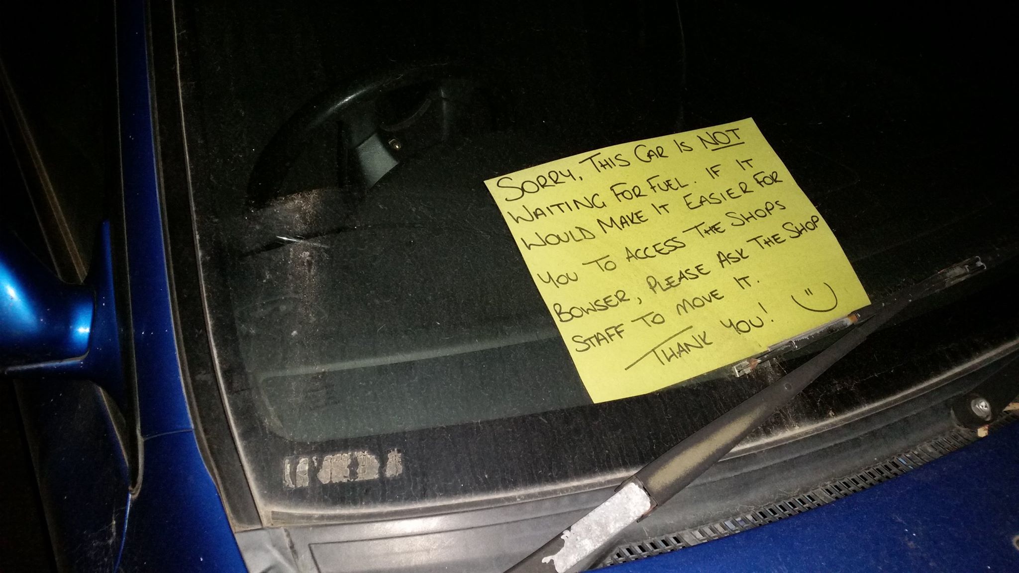 Karen Hanratty's car  parked outside my place again
