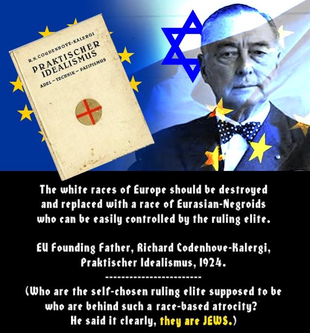 White races of Europe should be destroyed and replaced with Eurasian Negroids who can be controlled easier by Jews