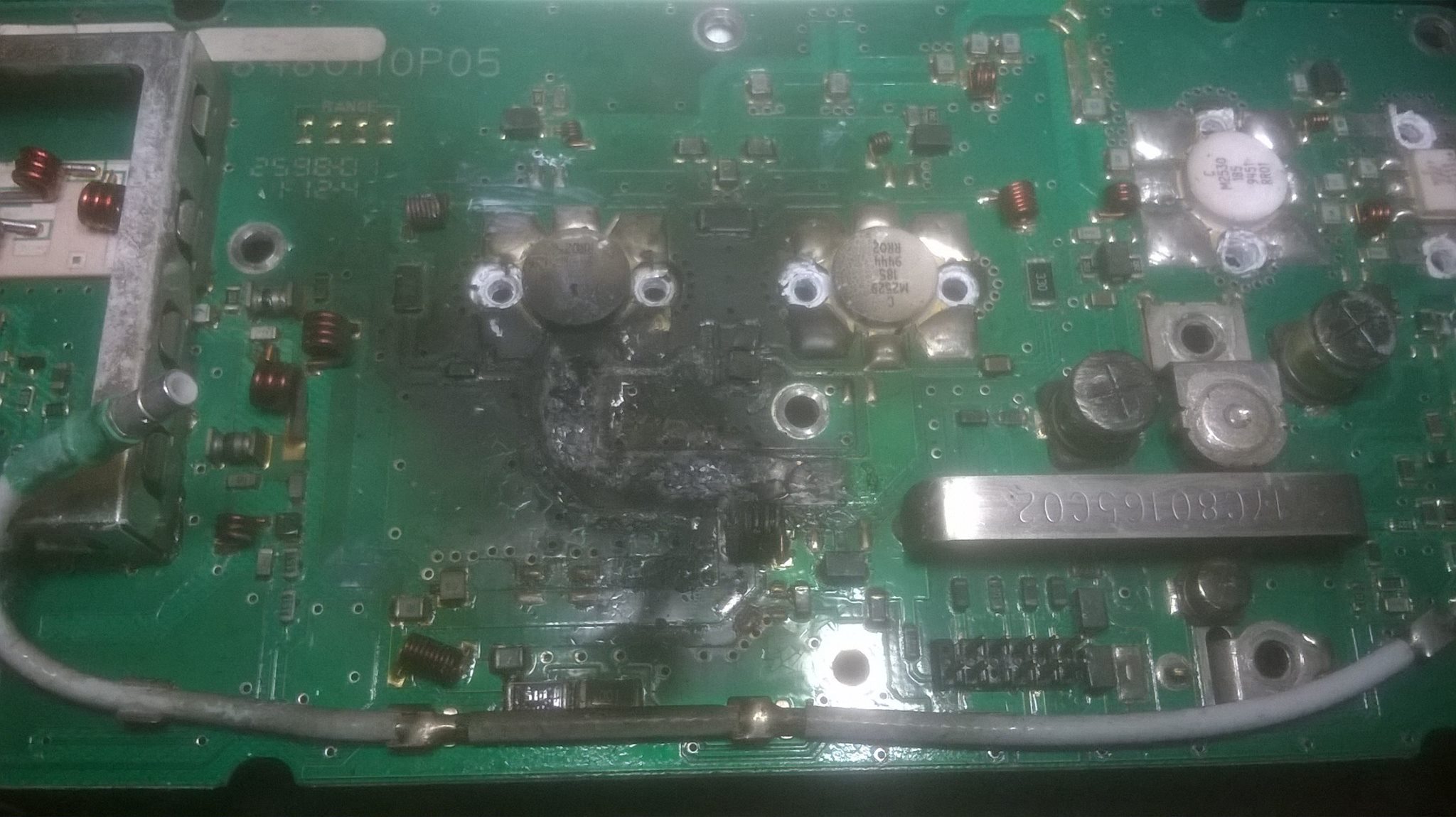 This is what happens when you play music for 2 hours straight on a Motorola spectra 110 watt UHF CB radio...