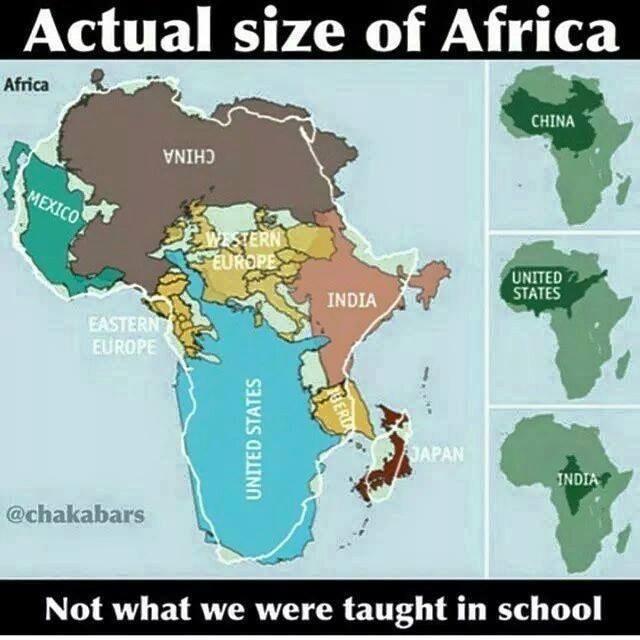 True size of Africa